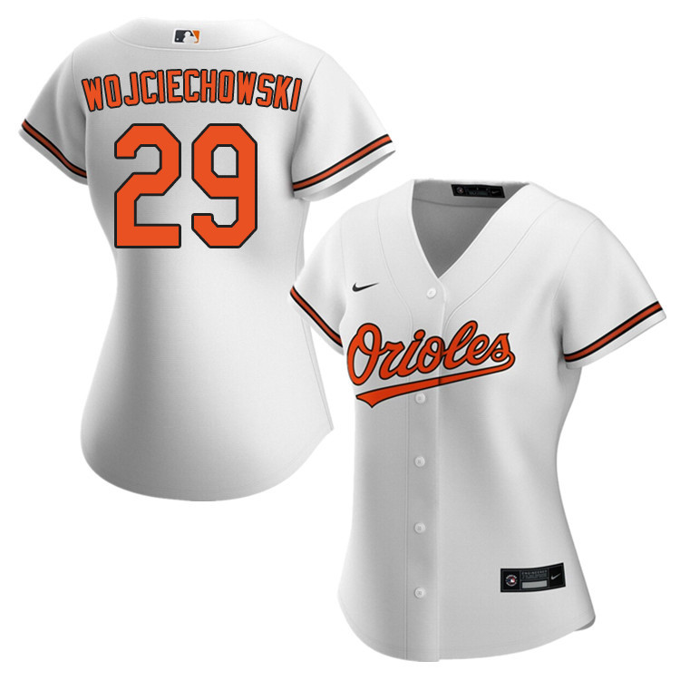 Nike Women #29 Asher Wojciechowski Baltimore Orioles Baseball Jerseys Sale-White